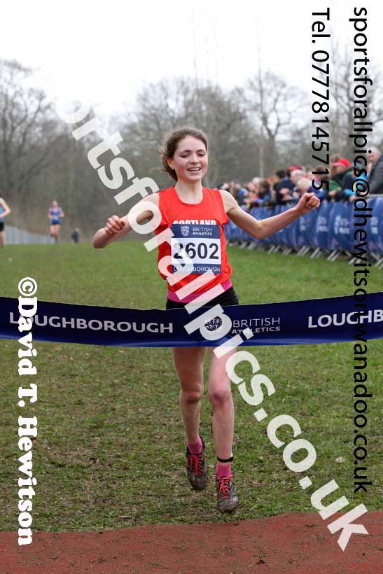 Womens under-20s Inter Counties Cross Country, Prestwold Hall, Loughborough. Photo: David T. Hewitson/Sports for All Pics